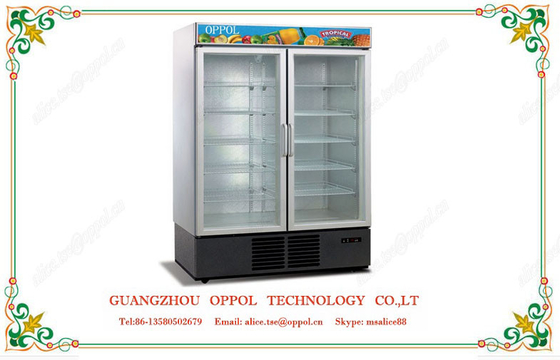 Op-206 πιό δροσερός ποτών προθηκών ψυκτήρας πορτών γυαλιού ψυγείων όρθιος