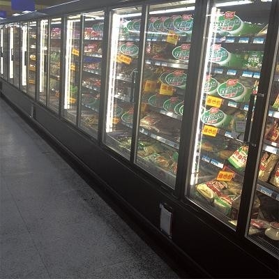 5 γυαλιού όρθιων στρώματα ψυκτήρων πορτών για την υπεραγορά/το μαγαζί λιανικής πώλησης