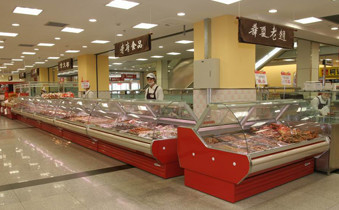 Κυρτό ψυγείο επίδειξης Deli προθηκών πιάτων γυαλιού με την ψηφιακή θερμοστάτη Elitech
